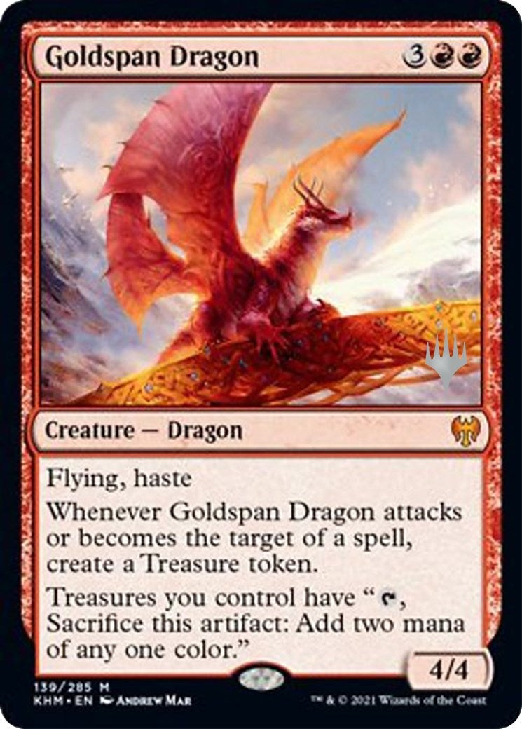 Image for Goldspan Dragon (139) [Kaldheim] - Magic: The Gathering