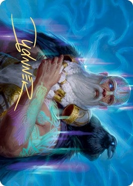 Image for Alrund, God of the Cosmos Art Card (Gold-Stamped Signature) (9) [Kaldheim] - Magic: The Gathering