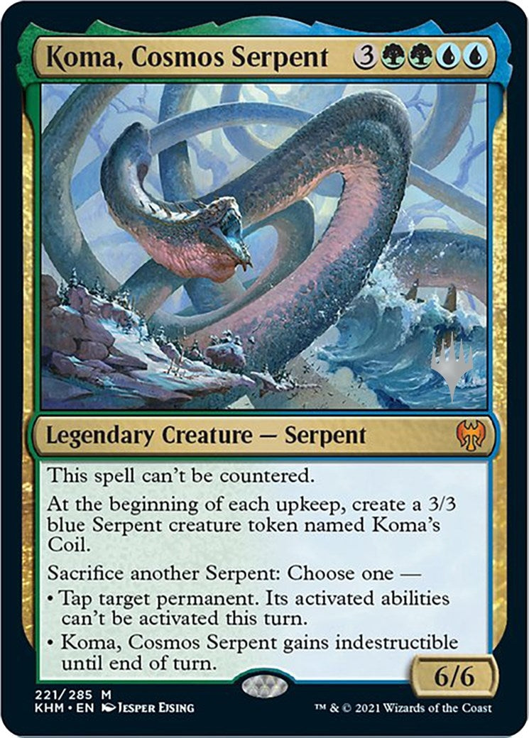 Image for Koma, Cosmos Serpent (221) [Kaldheim] - Magic: The Gathering