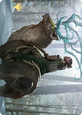 Image for Boreal Outrider Art Card (Gold-Stamped Signature) (42) [Kaldheim] - Magic: The Gathering