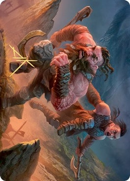 Image for Dwarven Reinforcements Art Card (Gold-Stamped Signature) (33) [Kaldheim] - Magic: The Gathering