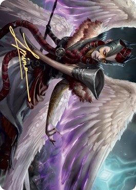 Image for Firja, Judge of Valor Art Card (Gold-Stamped Signature) (56) [Kaldheim] - Magic: The Gathering
