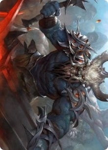 Image for Frenzied Raider Art Card (34) [Kaldheim] - Magic: The Gathering