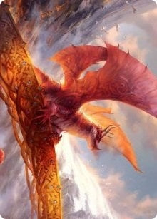 Image for Goldspan Dragon Art Card (35) [Kaldheim] - Magic: The Gathering