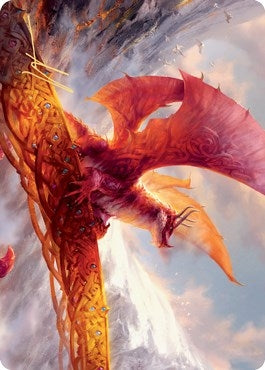 Image for Goldspan Dragon Art Card (Gold-Stamped Signature) (35) [Kaldheim] - Magic: The Gathering