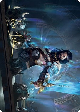 Image for Halvar, God of Battle Art Card (Gold-Stamped Signature) (2) [Kaldheim] - Magic: The Gathering