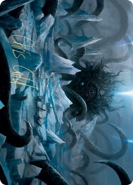 Image for Icebreaker Kraken Art Card (Gold-Stamped Signature) (15) [Kaldheim] - Magic: The Gathering