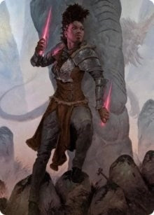 Kaya the Inexorable Art Card (58) [Art Series: Kaldheim]