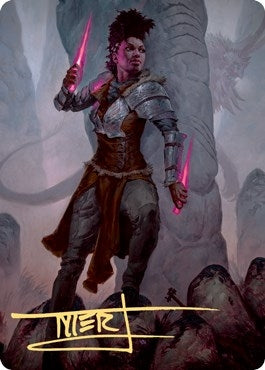 Image for Kaya the Inexorable Art Card (Gold-Stamped Signature) (58) [Kaldheim] - Magic: The Gathering