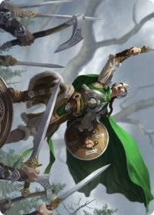 Image for Maja, Bretagard Protector Art Card (61) [Kaldheim] - Magic: The Gathering