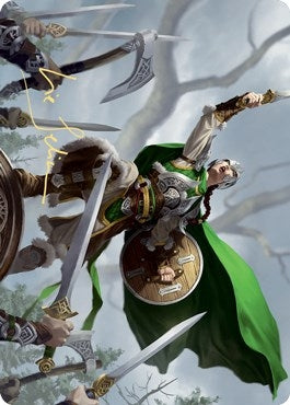 Image for Maja, Bretagard Protector Art Card (Gold-Stamped Signature) (61) [Kaldheim] - Magic: The Gathering