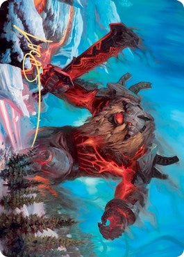 Image for Quakebringer Art Card (Gold-Stamped Signature) (37) [Kaldheim] - Magic: The Gathering