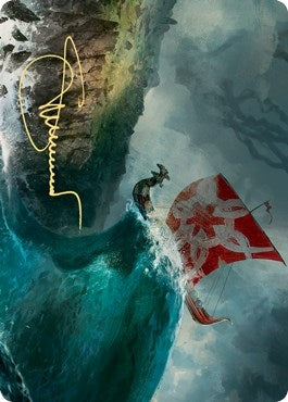 Image for Run Ashore Art Card (Gold-Stamped Signature) (19) [Kaldheim] - Magic: The Gathering