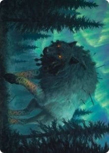 Image for Sarulf, Realm Eater Art Card (65) [Kaldheim] - Magic: The Gathering