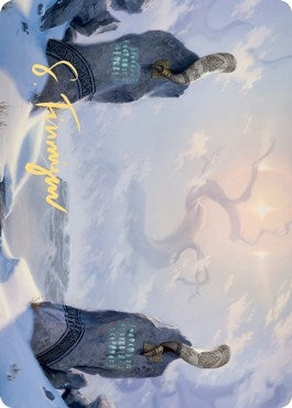 Image for Snow-Covered Plains (74/81) Art Card (Gold-Stamped Signature) (74) [Kaldheim] - Magic: The Gathering