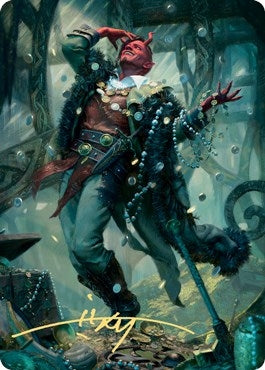 Image for Tibalt, Cosmic Impostor Art Card (Gold-Stamped Signature) (67) [Kaldheim] - Magic: The Gathering