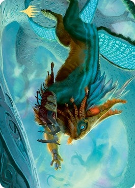 Image for Toski, Bearer of Secrets Art Card (Gold-Stamped Signature) (52) [Kaldheim] - Magic: The Gathering