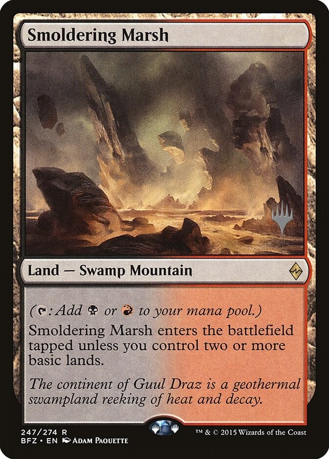 Image for Smoldering Marsh [Kaldheim] - Magic: The Gathering