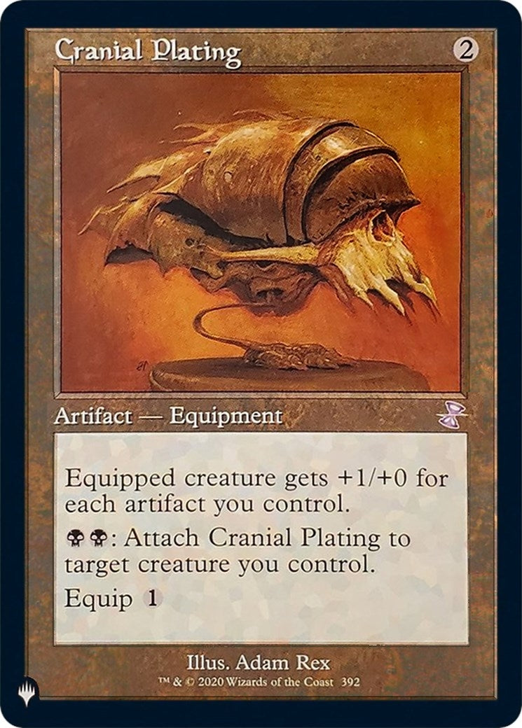 Image for Cranial Plating (392/289) [The List Reprints] - Magic: The Gathering