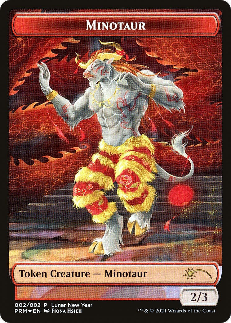 Image for Minotaur Token (2021 Lunar New Year Promo) (2) [Unique and Miscellaneous Promos] - Magic: The Gathering