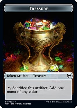 Image for Treasure // Dragon Double-Sided Token (19 // 11) [Kaldheim] - Magic: The Gathering