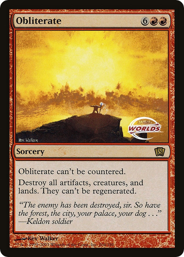 Image for Obliterate (World Championship 2003) (204) [Oversize Cards] - Magic: The Gathering