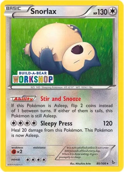Image for Snorlax - 80/106 (Build-a-Bear Workshop Exclusive) (080/106) [Miscellaneous Cards & Products] - Pokemon