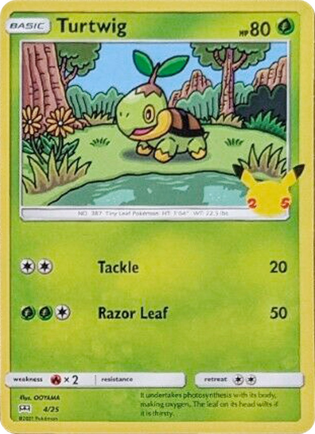 Image for Turtwig (004/025) [McDonald's 25th Anniversary Promos] - Pokemon