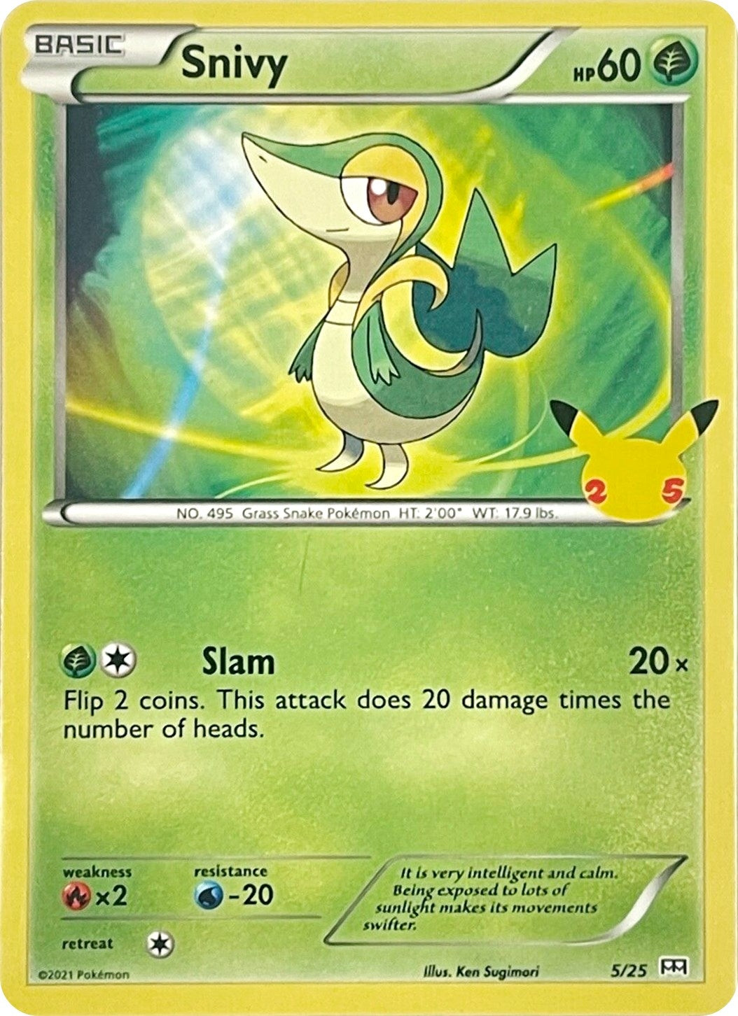 Image for Snivy (005/025) [McDonald's 25th Anniversary Promos] - Pokemon