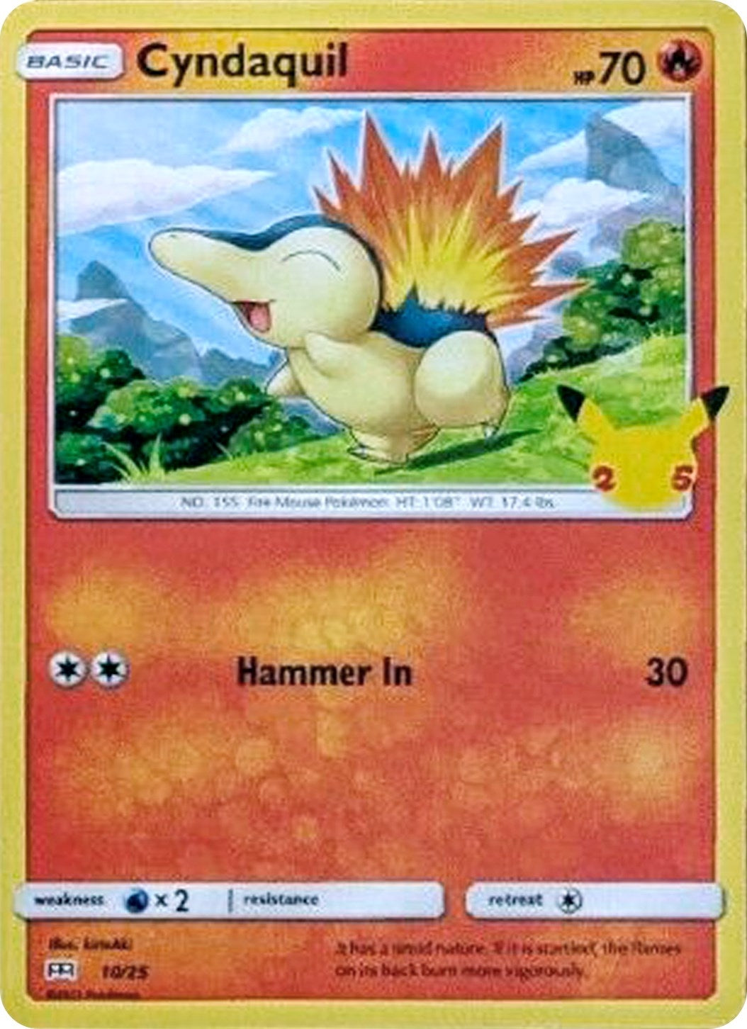 Image for Cyndaquil (010/025) [McDonald's 25th Anniversary Promos] - Pokemon