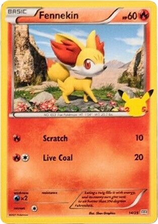 Image for Fennekin (014/025) [McDonald's 25th Anniversary Promos] - Pokemon