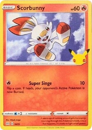 Image for Scorbunny (016/025) [McDonald's 25th Anniversary Promos] - Pokemon