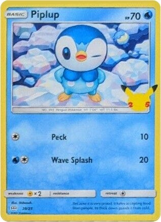 Image for Piplup (020/025) [McDonald's 25th Anniversary Promos] - Pokemon