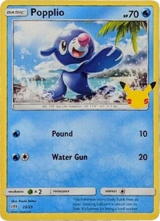 Image for Popplio (023/025) [McDonald's 25th Anniversary Promos] - Pokemon