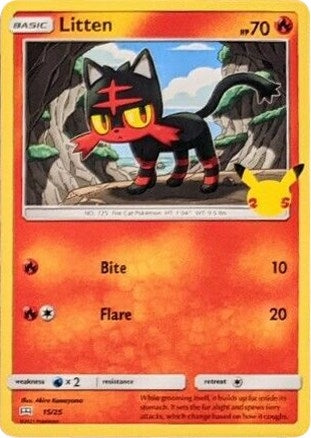 Image for Litten (015/025) [McDonald's 25th Anniversary Promos] - Pokemon