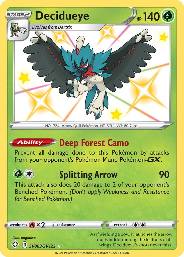 Image for Decidueye (SV003/SV122) [Shining Fates: Shiny Vault] - Pokemon