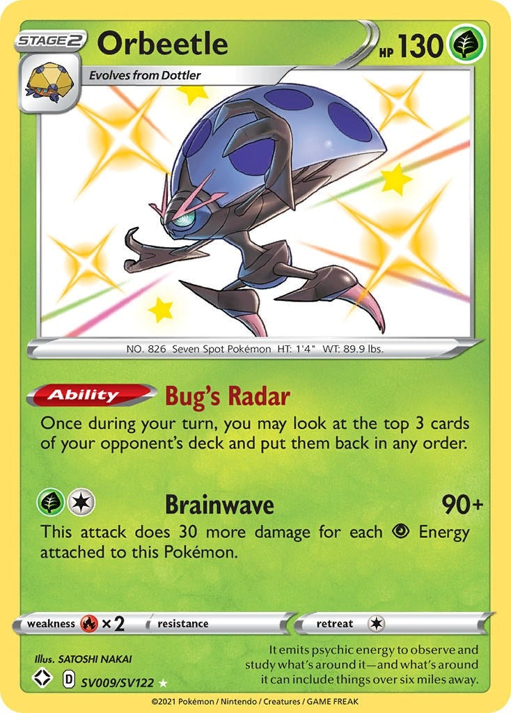 Image for Orbeetle (SV009/SV122) [Shining Fates: Shiny Vault] - Pokemon