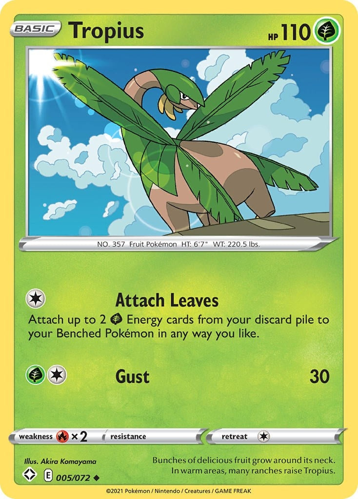 Image for Tropius (005/072) [Shining Fates] - Pokemon
