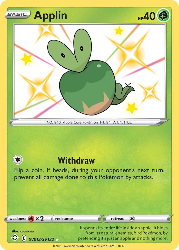 Image for Applin (SV012/SV122) [Shining Fates: Shiny Vault] - Pokemon