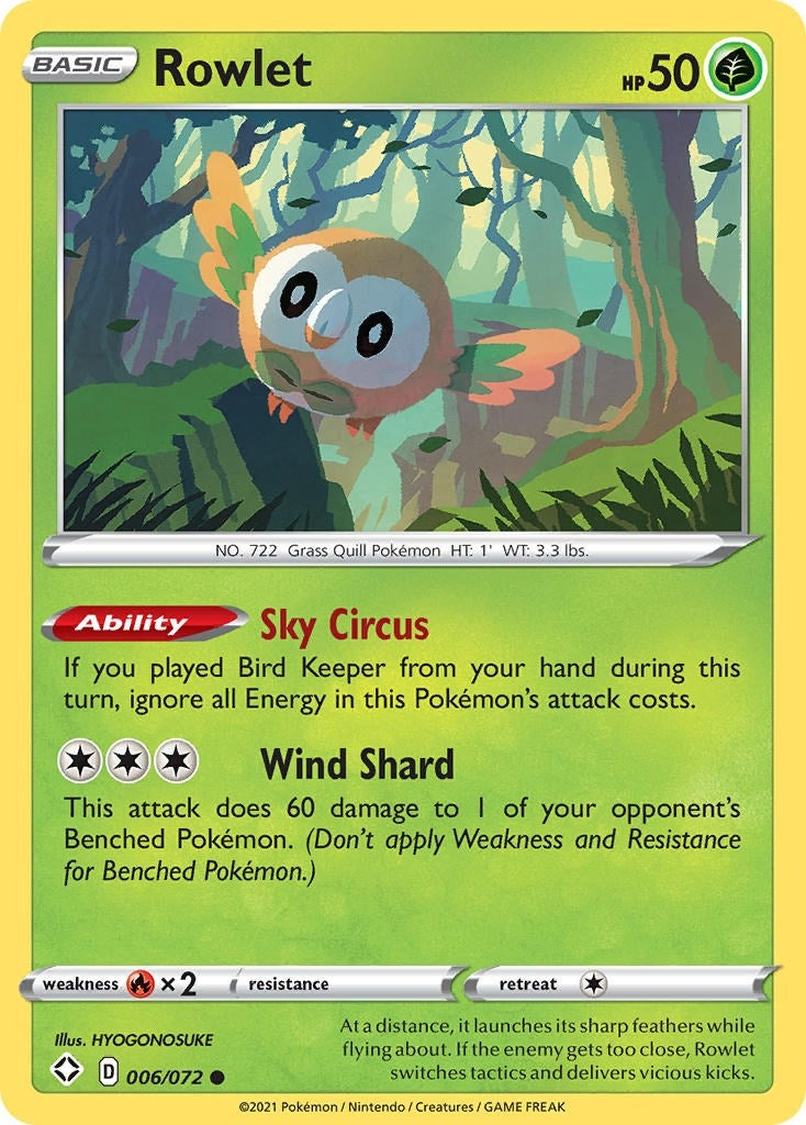 Image for Rowlet (006/072) [Shining Fates] - Pokemon