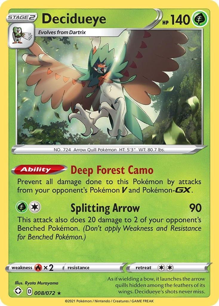 Image for Decidueye (008/072) [Shining Fates] - Pokemon