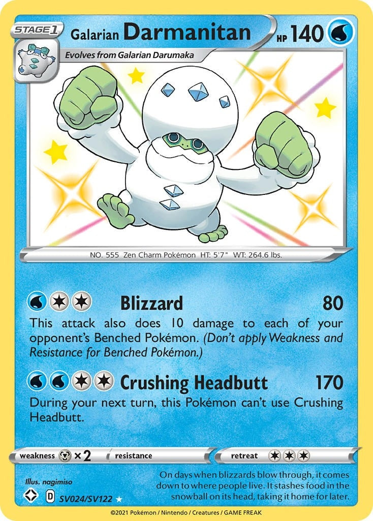 Image for Galarian Darmanitan (SV024/SV122) [Shining Fates: Shiny Vault] - Pokemon