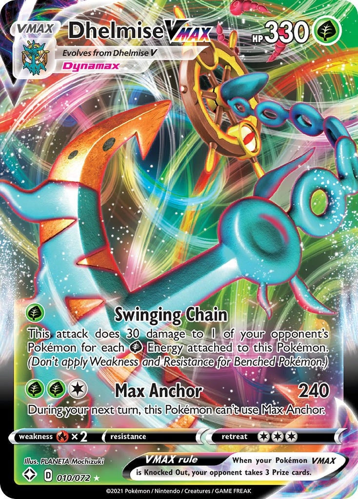 Image for Dhelmise VMAX (010/072) [Shining Fates] - Pokemon