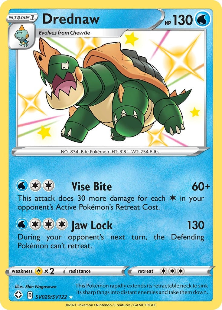 Image for Drednaw (SV029/SV122) [Shining Fates: Shiny Vault] - Pokemon