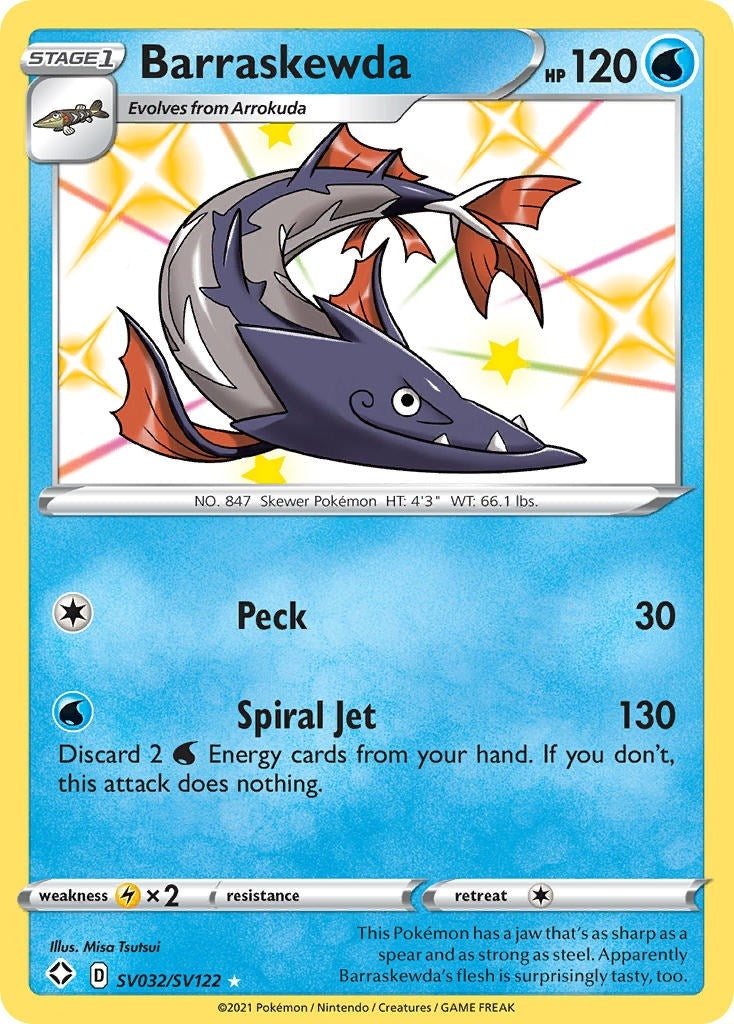 Image for Barraskewda (SV032/SV122) [Shining Fates: Shiny Vault] - Pokemon