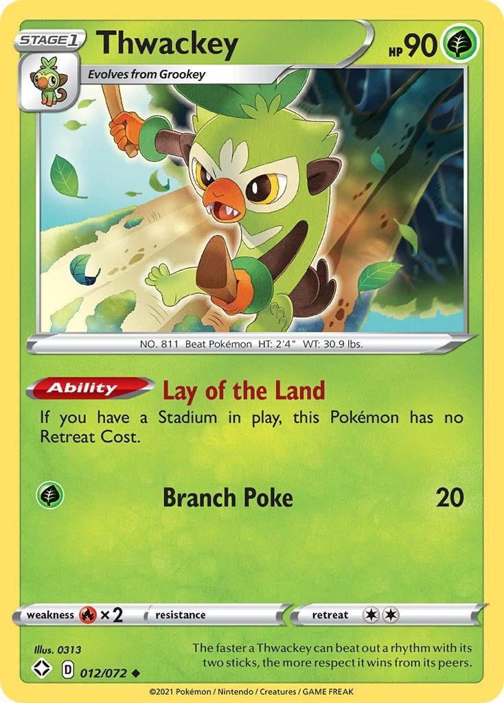 Image for Thwackey (012/072) [Shining Fates] - Pokemon
