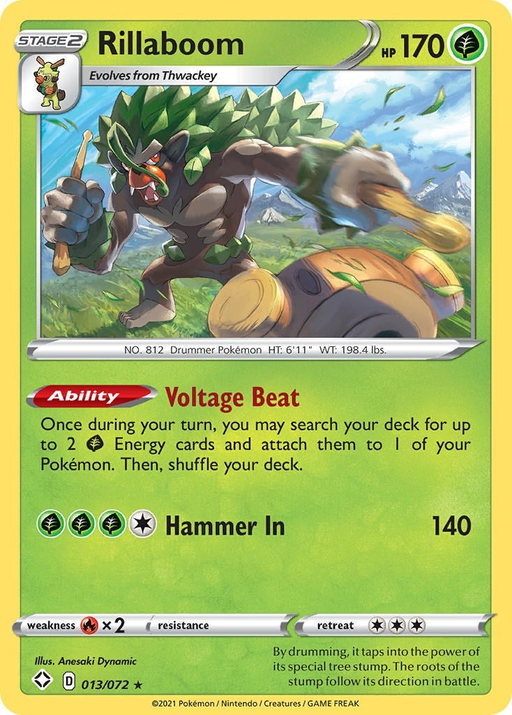 Image for Rillaboom (013/072) [Shining Fates] - Pokemon