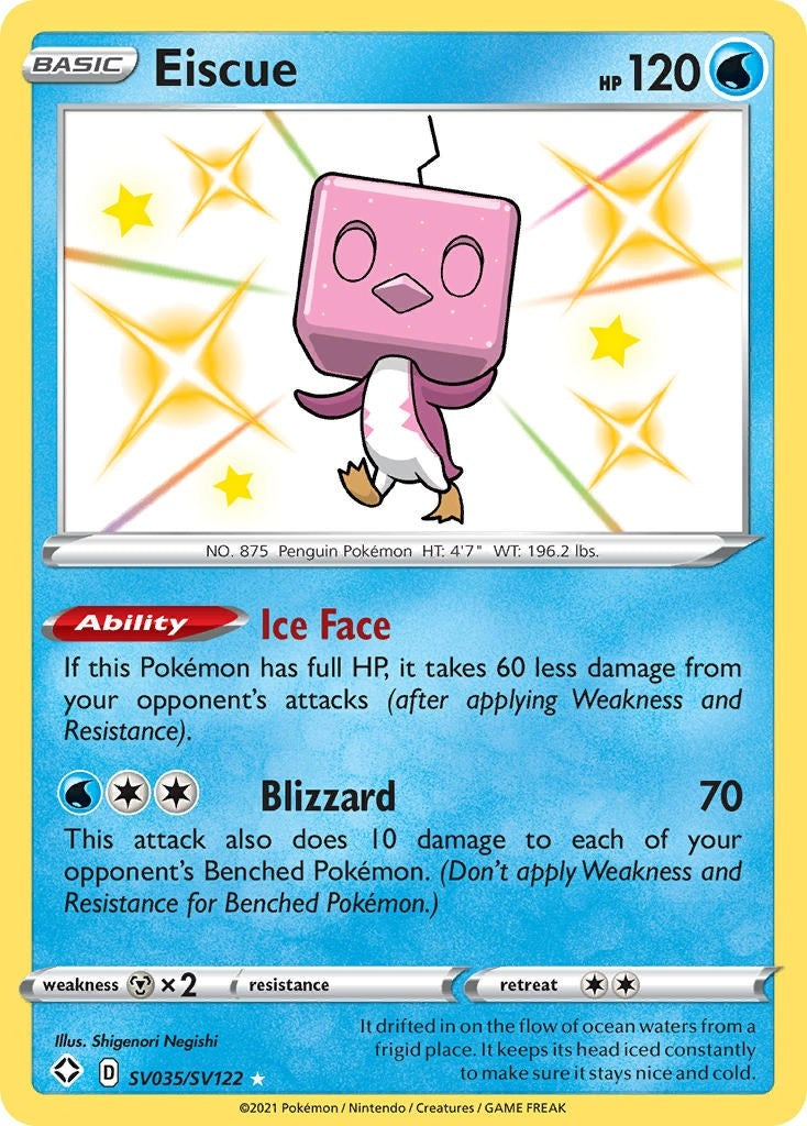 Image for Eiscue (SV035/SV122) [Shining Fates: Shiny Vault] - Pokemon