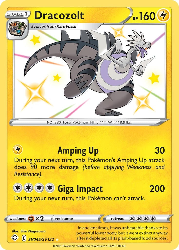 Image for Dracozolt (SV045/SV122) [Shining Fates: Shiny Vault] - Pokemon
