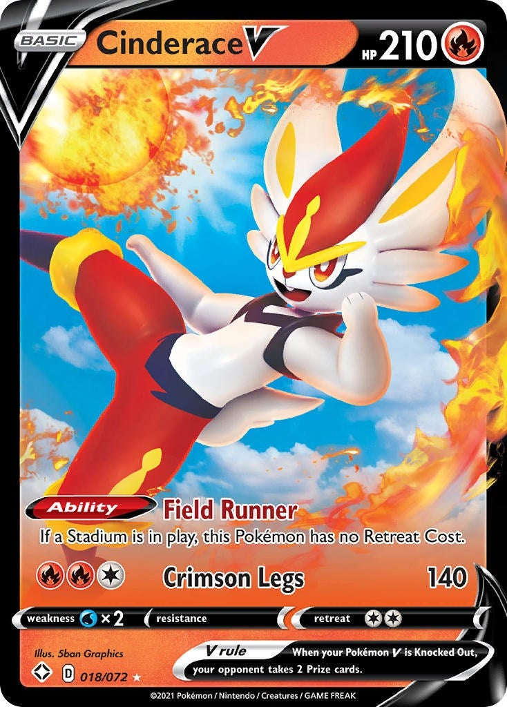 Cinderace V (018/072) [Shining Fates]